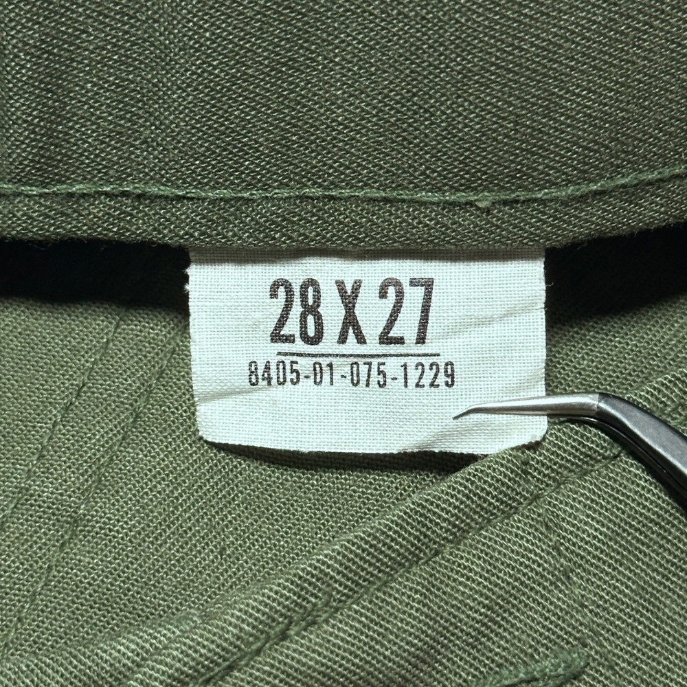 Vintage US Military OG-507 Fatigue Pants 25x27* Utility Trousers Olive Green - Picture 3 of 12